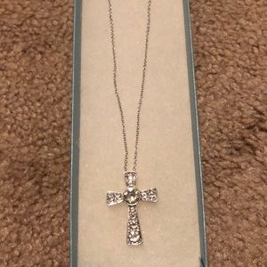 Touchstone crystal by Swarovski cross necklace